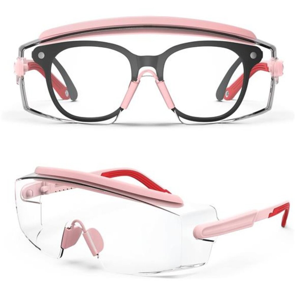Anti Fog Safety Glasses Over Glasses Protective Goggles Adjustable ANSI Clear